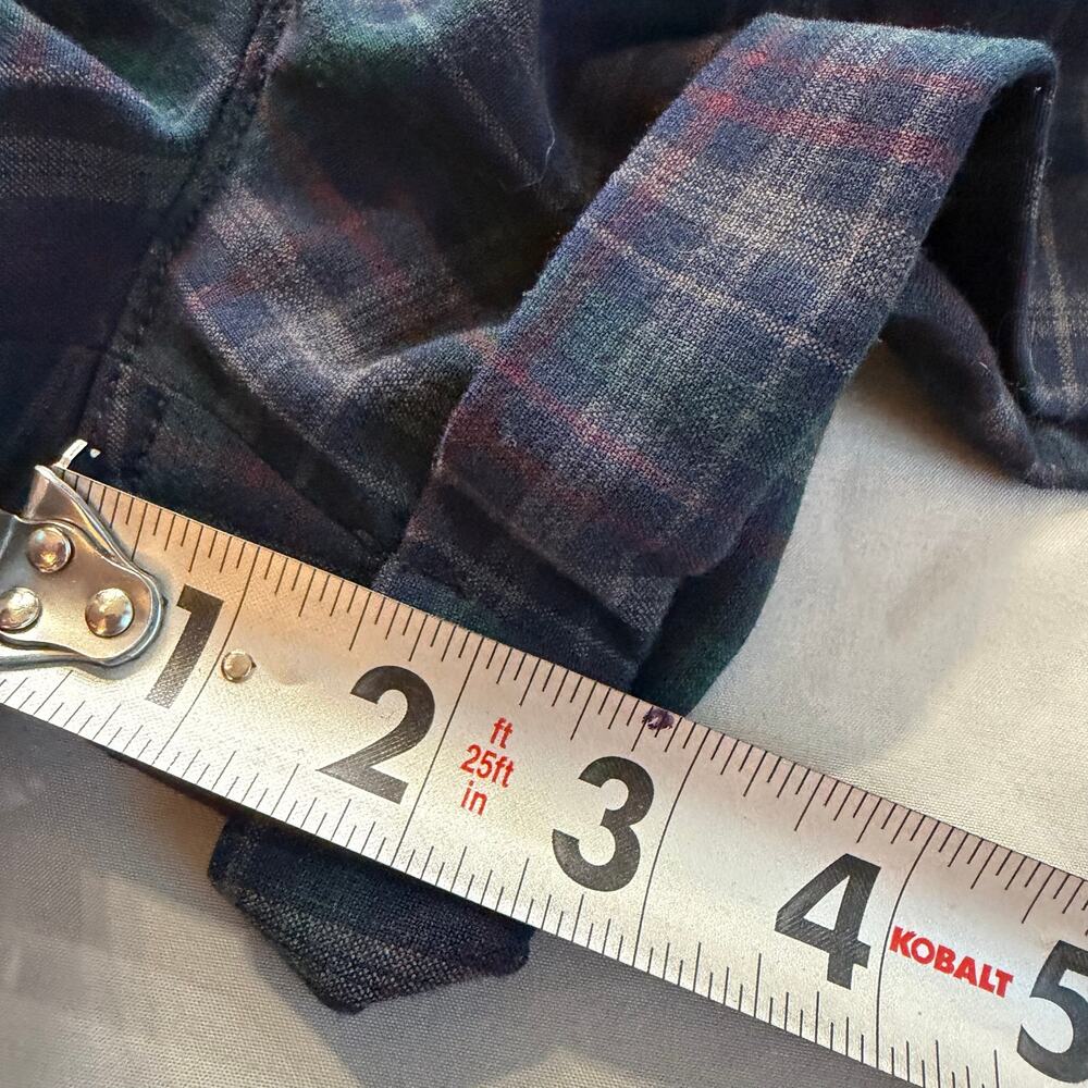 American Eagle Plaid Navy High Rise Shorts Women’s Size 6 NWT - Picture 11 of 11